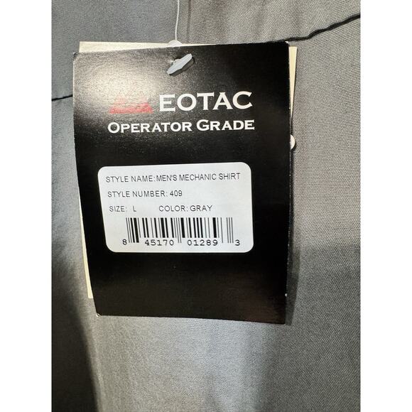 Eotac Operator Grade Shirt Mens L Gray Tactical Workwear Utility Pocket NWT - Picture 4 of 5